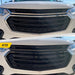 Before and after ABS6507BLK gloss black grille overlay on 2018 Chevrolet Traverse