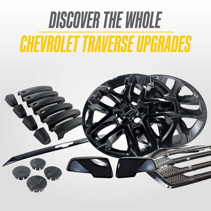 Matching Trim Illusion gloss black upgrades for the 2018 Chevrolet Traverse