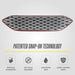 Patented snap-on installation - ABS6508BLK gloss black grille overlay for 2022 Ford Escape