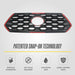 Snap-on installation - ABS6509BLK gloss black grille overlay for 2023 Toyota Tacoma