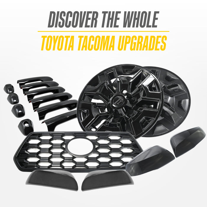 Matching Trim Illusion gloss black upgrades for the 2023 Toyota Tacoma