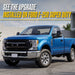 2021 Ford F-250 Super Duty with Trim Illusion ABS6510BLK Gloss Black Grille Overlay installed
