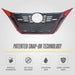 Easy installation - ABS6511BLK gloss black grille overlay for 2020 Nissan Sentra
