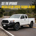 2021 Toyota Tacoma with Trim Illusion ABS6514BLK Gloss Black Grille Overlay installed