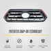 Patented snap-on installation - ABS6514BLK grille overlay for 2023 Toyota Tacoma