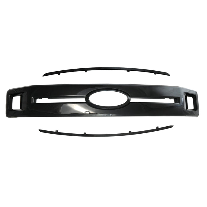 ABS6515BLK gloss black grille overlay for 2019 Ford F-150