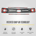 Snap-on installation - ABS6515BLK gloss black grille overlay for 2019 Ford F-150