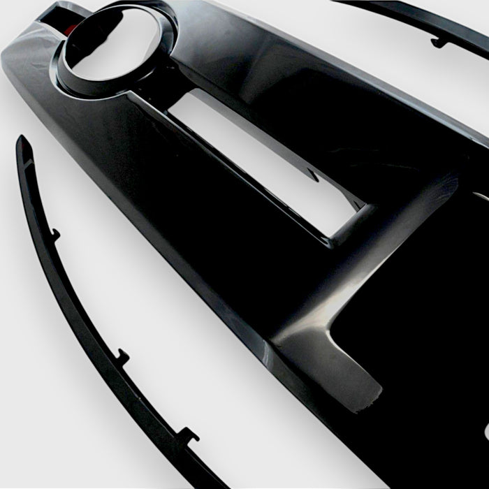 ABS6515BLK side view angle chrome delete grille overlay ford