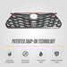 Patented snap-on installation - ABS6518BLK gloss black grille overlay for 2026 Toyota Highlander