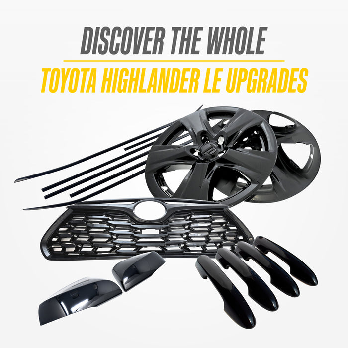Matching Trim Illusion gloss black upgrades for the 2026 Toyota Highlander