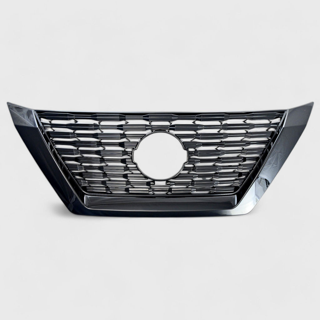 Nissan グリル ブラック/クローム Chrome Delete Black Grille Overlay - ABS6524BLK — Trim Illusion