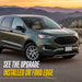 2020 Ford Edge with Trim Illusion ABS6525BLK Gloss Black Grille Overlay installed