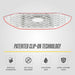 Peel and stick 3M adhesive - ABS6525BLK grille overlay for 2023 Ford Edge