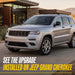 2021 Jeep Grand Cherokee with Trim Illusion ABS6527BLK Gloss Black Grille Overlay installed