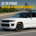 2025 Jeep Grand Cherokee L with Trim Illusion ABS6534BLK Gloss Black Grille Overlay installed