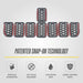 Patented snap-on installation - ABS6534BLK grille overlay for 2022 Jeep Grand Cherokee L