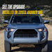 2017 Toyota 4Runner with Trim Illusion ABS6562BLK Gloss Black Grille Overlay installed