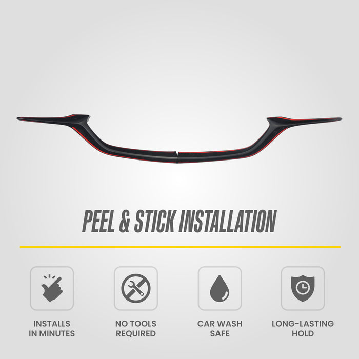 Peel and stick installation - ABS6572BLK gloss black grille overlay for 2017 Mazda CX-5