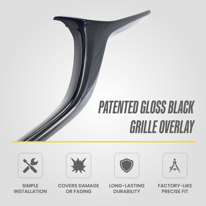 Patented ABS6575BLK gloss black grille overlay features for 2023 Mazda CX-30