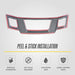 Peel and stick 3M adhesive - ABS6580BLK grille overlay for 2011 Nissan Frontier