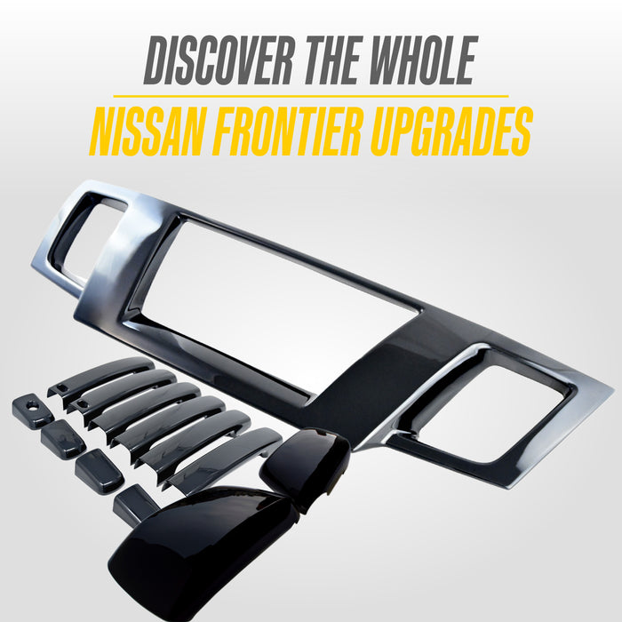 Matching Trim Illusion gloss black upgrades for the 2014 Nissan Frontier