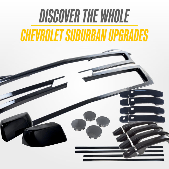 Matching Trim Illusion gloss black upgrades for the 2015 Chevrolet Suburban