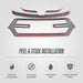 Peel and stick 3M adhesive - ABS6583BLK grille overlay for 2019 Ram 1500