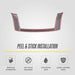 Peel and stick 3M adhesive - ABS6584BLK grille overlay for 2025 Nissan Pathfinder
