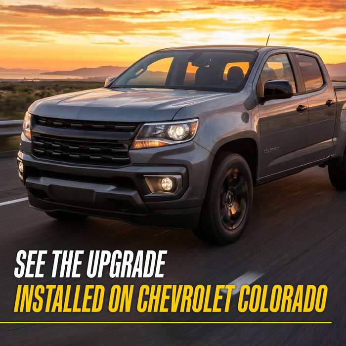 2022 Chevrolet Colorado with Trim Illusion ABS6597BLK Gloss Black Grille Overlay installed