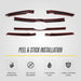 Peel and stick installation: ABS6806BLK 2022 Ford Expedition gloss black grille overlay with pre-applied adhesive tape