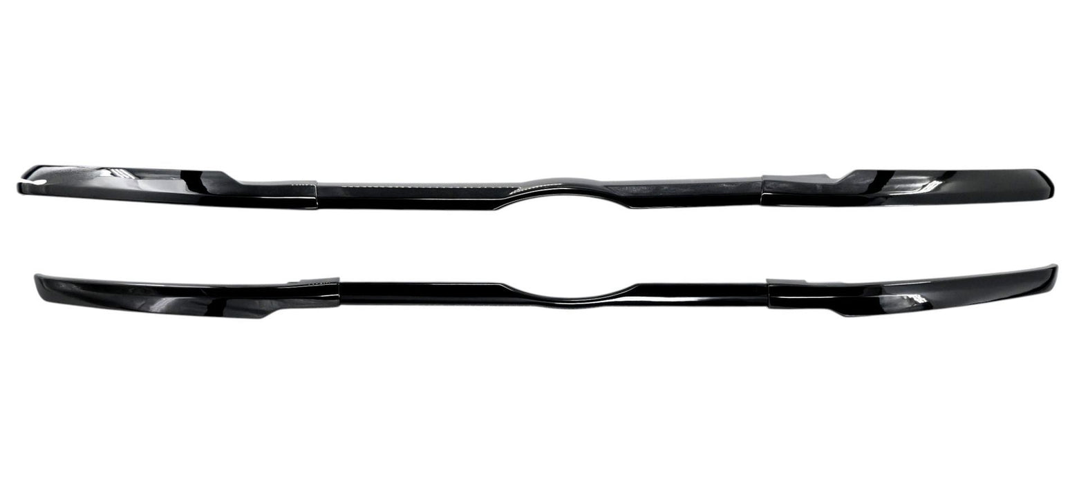 ABS6806BLK gloss black grille overlay for 2024 Ford Expedition, front view, 6-piece set