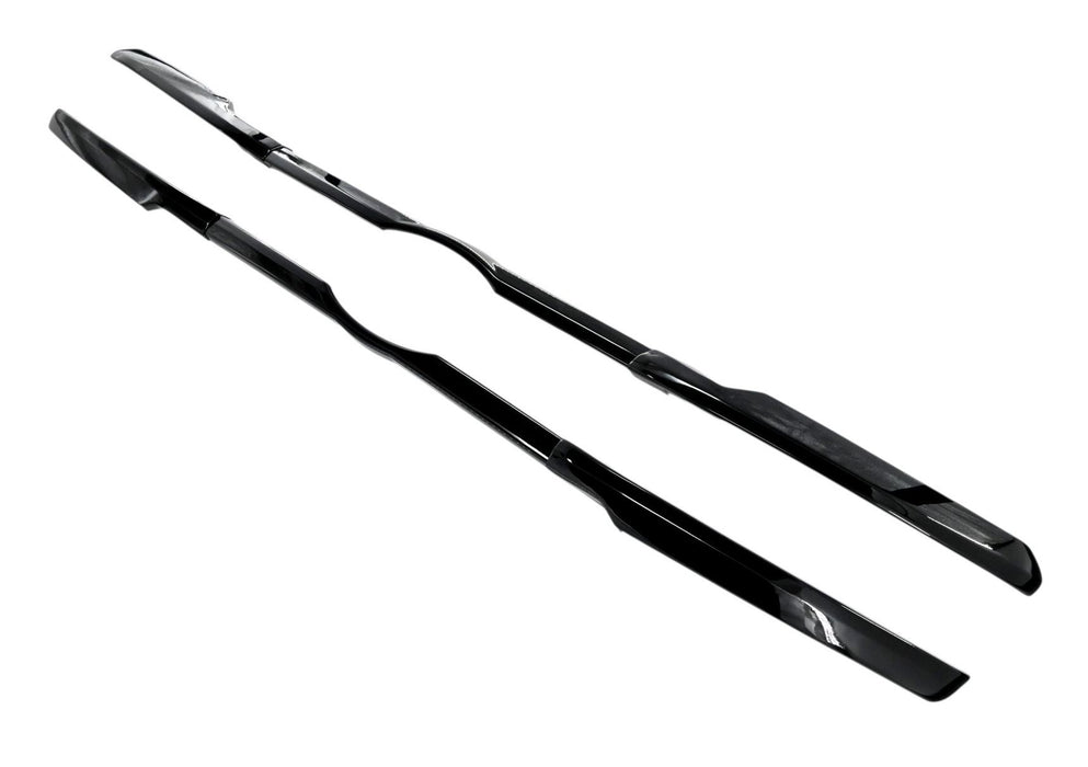 ABS6806BLK gloss black grille overlay for 2023 Ford Expedition, angled view, 6-piece set