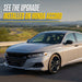 2022 Honda Accord with Trim Illusion ABS6817BLK Gloss Black Grille Overlay installed