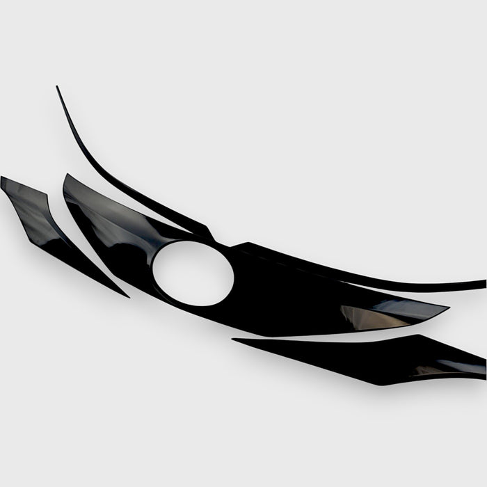 abs6819blk honda grille overlay chrome delete