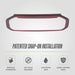 Peel and stick 3M adhesive - ABS6822BLK grille overlay for 2022 Ford Ranger