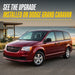 2011 Dodge Grand Caravan with Trim Illusion ABS6828BLK Gloss Black Grille Overlay installed