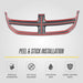Peel and stick 3M adhesive - ABS6828BLK grille overlay for 2011 Dodge Grand Caravan