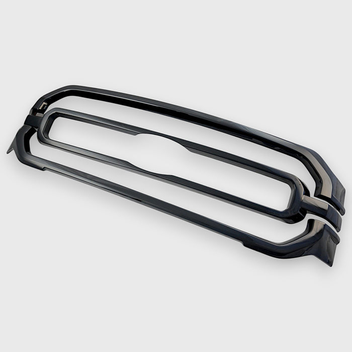 Black car grille on a white background