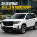 2025 Honda Passport with Trim Illusion ABS6838BLK Gloss Black Grille Overlay installed