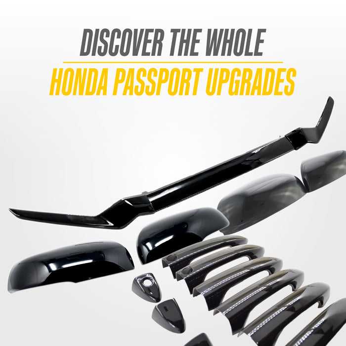 Matching Trim Illusion gloss black upgrades for the 2023 Honda Passport