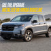 2021 Honda Ridgeline with Trim Illusion ABS6838BLK Gloss Black Grille Overlay installed