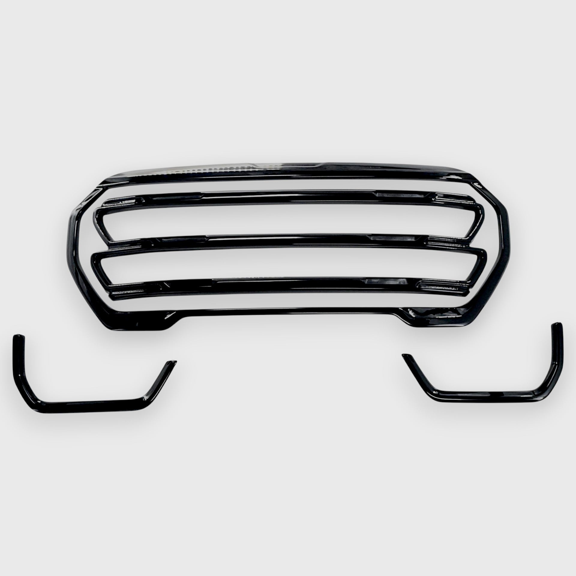 Chrome Delete Gloss Black Grille Overlay - ABS6843BLK — Trim Illusion