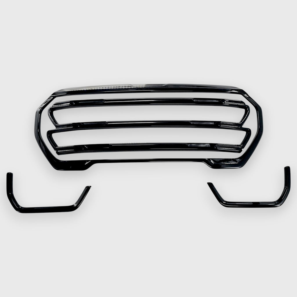 Chrome Delete Gloss Black Grille Overlay - ABS6843BLK — Trim Illusion