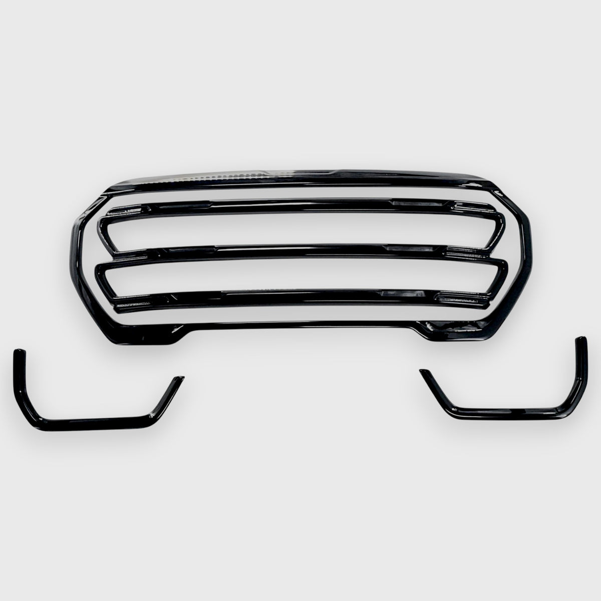 Chrome Delete Gloss Black Grille Overlay - ABS6843BLK — Trim Illusion