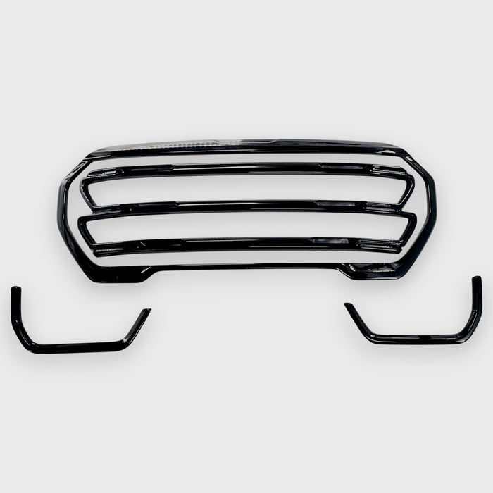 GMC Terrain AT4 chrome delete grille overlay on white background