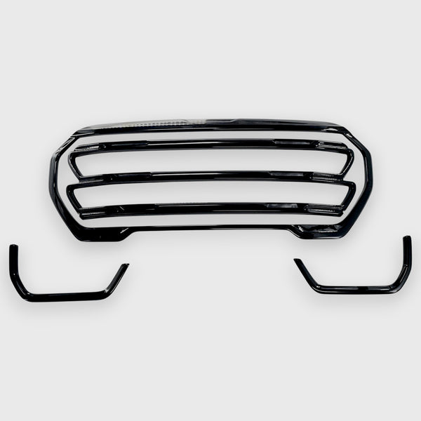 Chrome Delete Gloss Black Grille Overlay - ABS6843BLK — Trim Illusion