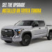 Silver 2024 Toyota Tundra with Trim Illusion ABS6844BLK Gloss Black Grille Overlay installed