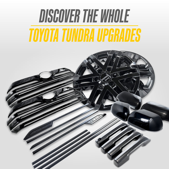 Matching Trim Illusion gloss black upgrades for the 2024 Toyota Tundra