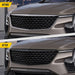 Before and after: Cadillac XT4 factory look vs ABS6846BLK gloss black grille overlay
