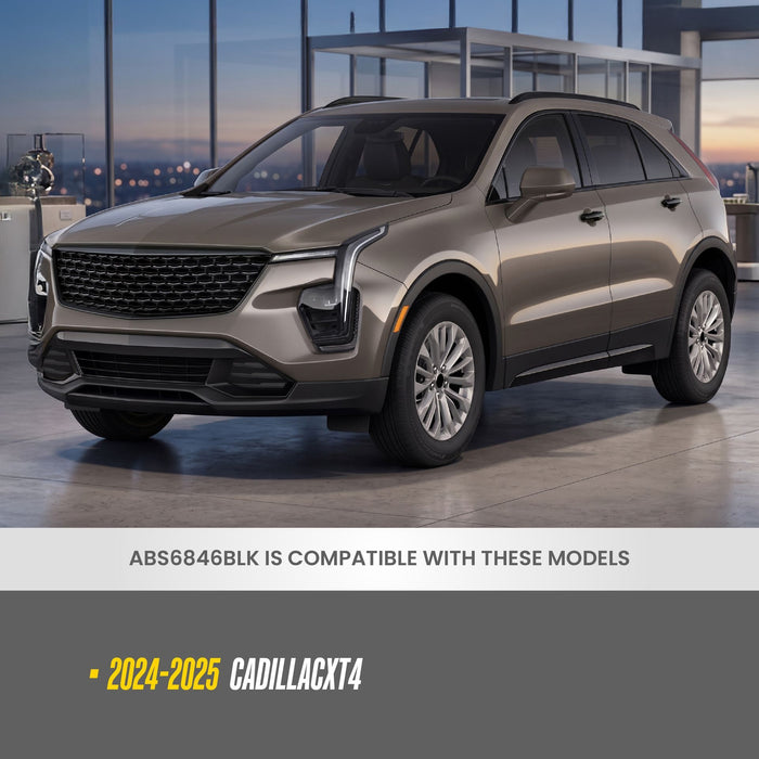 ABS6846BLK compatibility: fits 2024-2025 Cadillac XT4, shown on a Cadillac XT4
